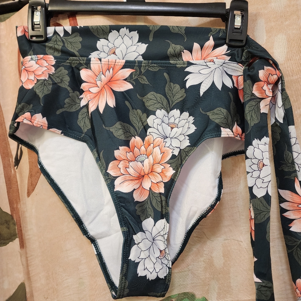 Womens High Waisted Bikini Set Tummy Control 2 Piece Bathing Suit - Picture 6 of 13